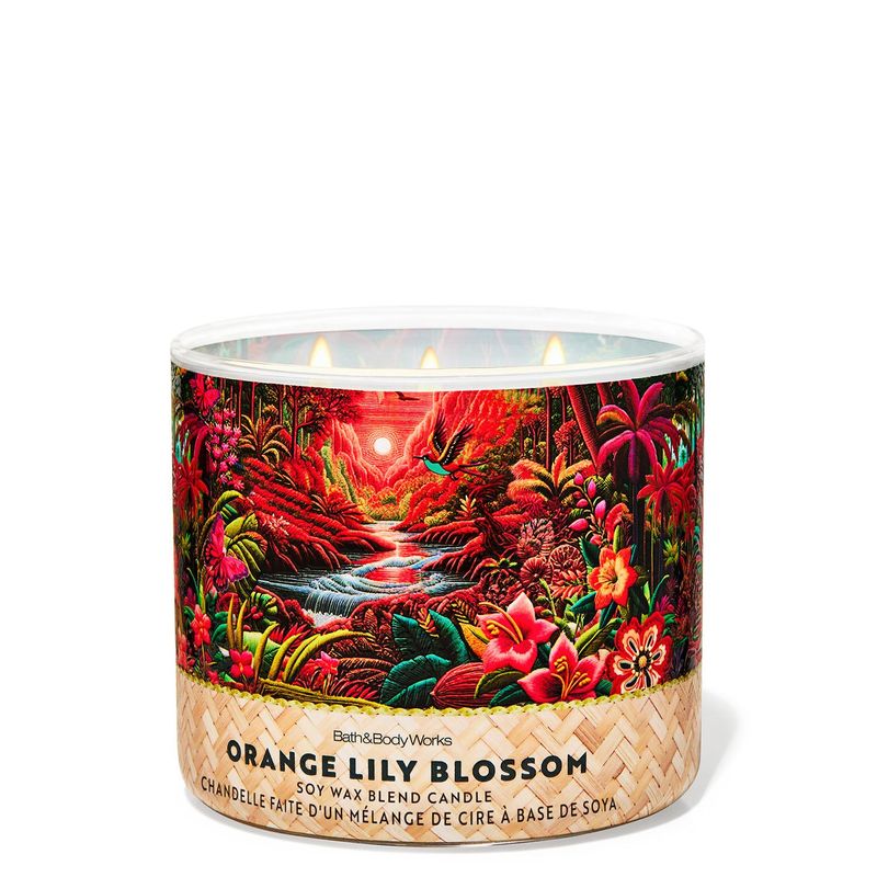 Vela-3-Mechas-Orange-Lily-Blossom